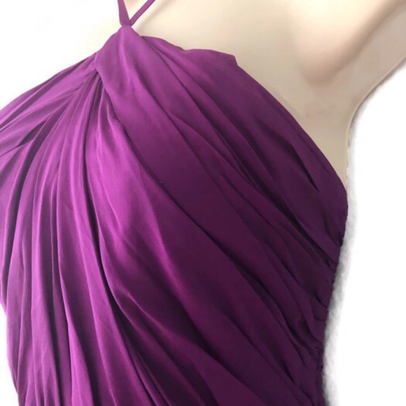 Rachel Zoe Open Back Halter Maxi Gown Dress - Picture 4 of 6